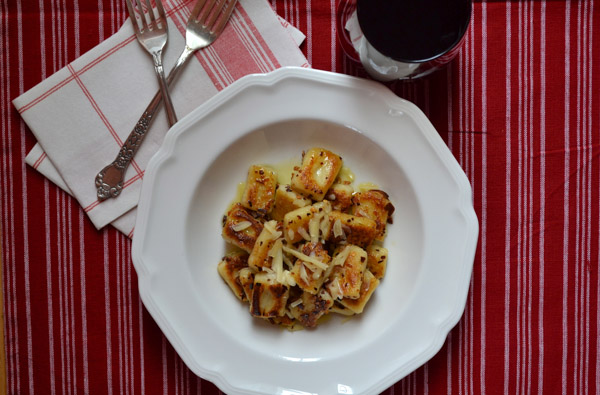 Fried Gnocchi with Garlic & Parmesan