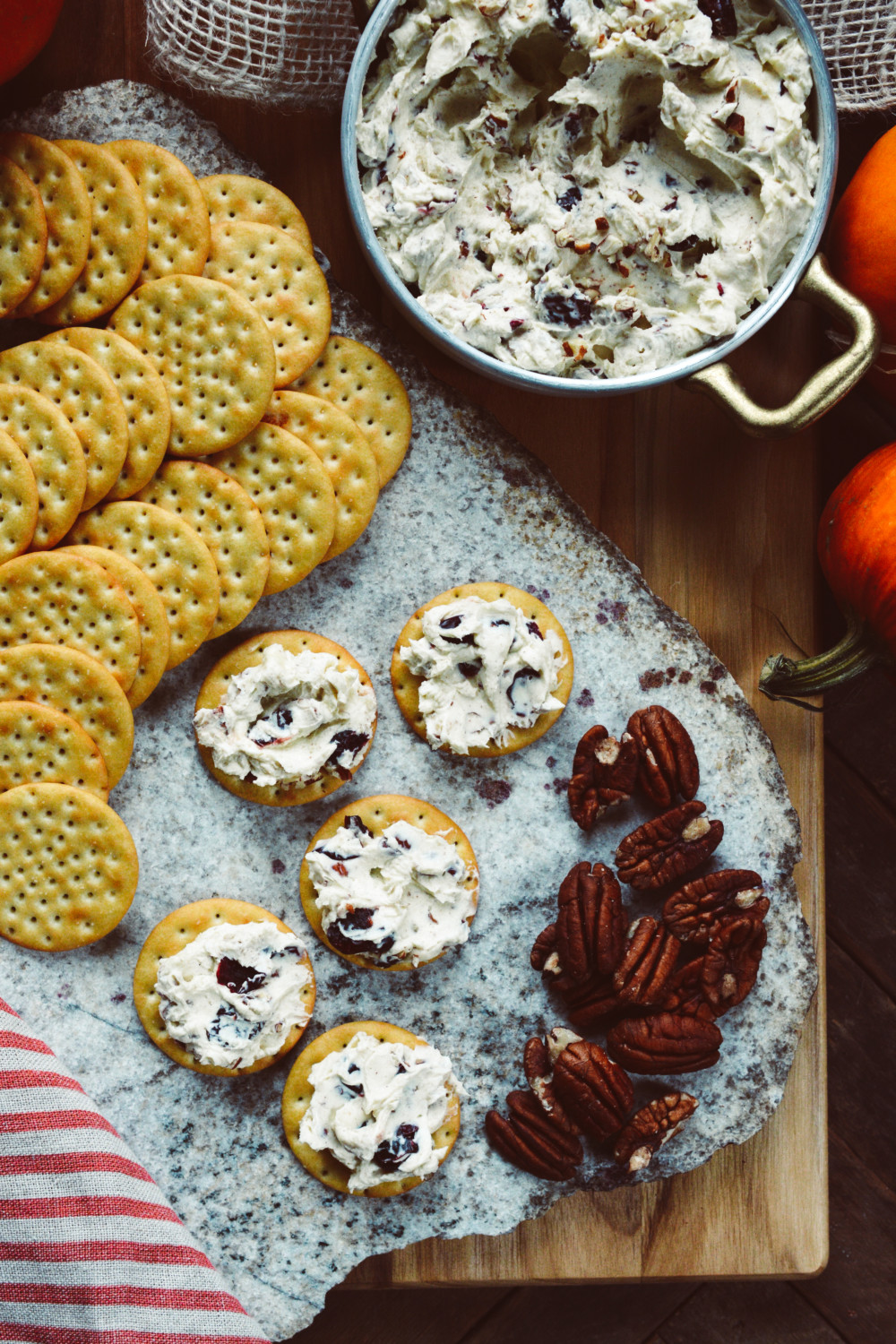 Cranberry Pecan Cracker Spread ciaochowbambina.com