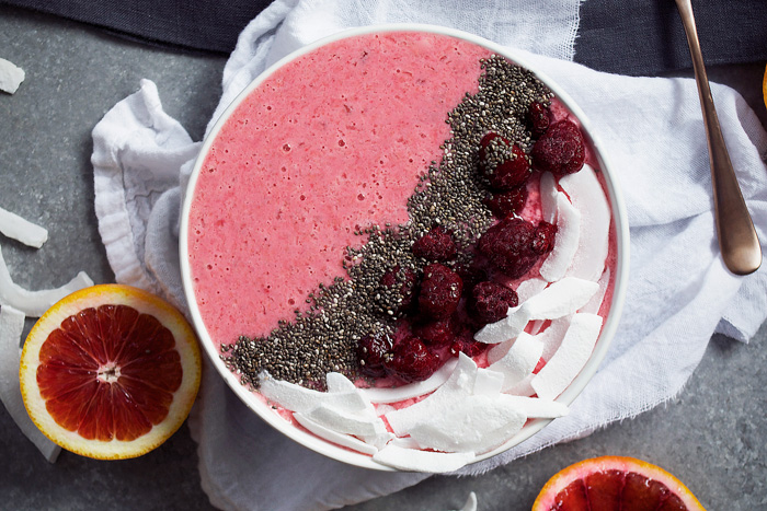 Blood Orange & Raspberry Smoothie Bowl ciaochowbambina.com