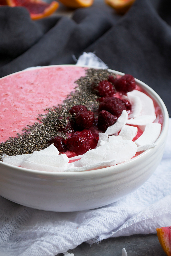 Blood Orange & Raspberry Smoothie Bowl ciaochowbambina.com