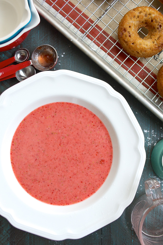 Baked Strawberry Doughnuts with Fresh Strawberry Glaze ciaochowbambina.com
