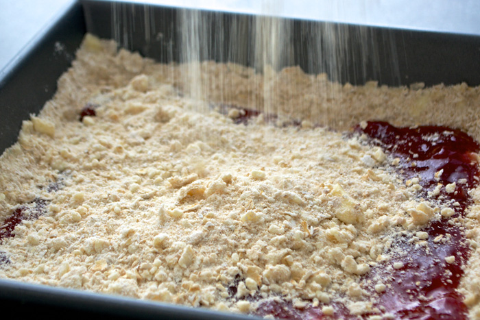 Strawberry & Black Pepper Oatmeal Crunch Squares ciaochowbambina.com