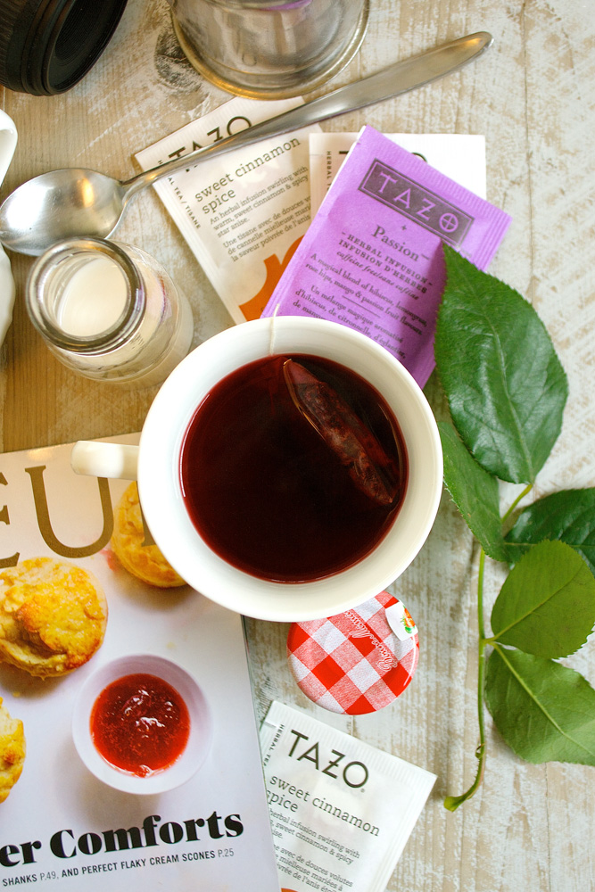 Sweet Cream Scones with Homemade Raspberry Sauce ciaochowbambina.com