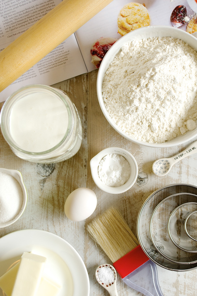 Sweet Cream Scones with Homemade Raspberry Sauce ciaochowbambina.com