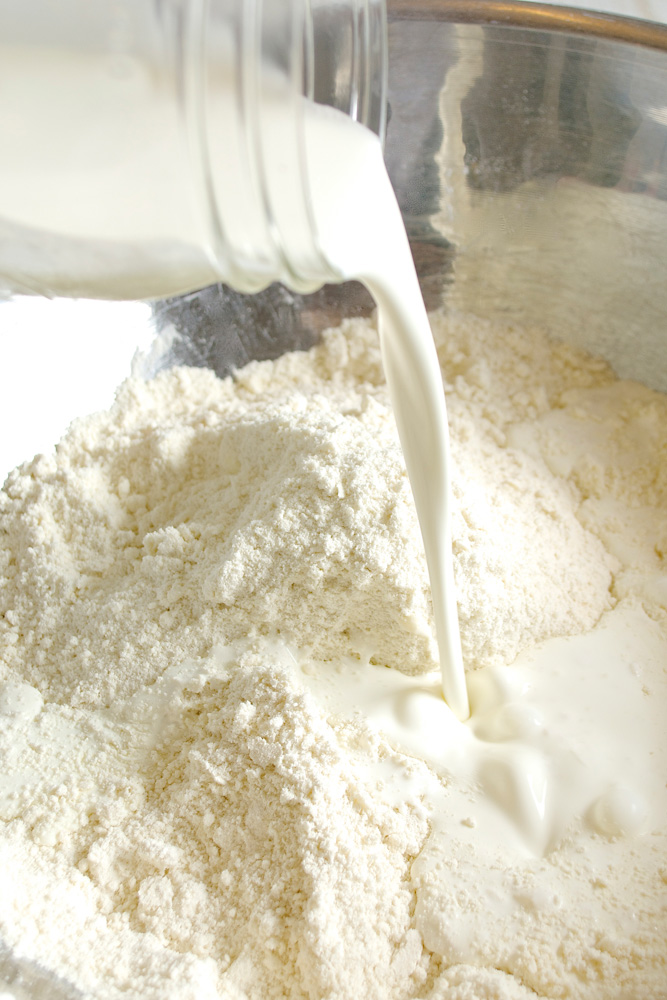 Sweet Cream Scones with Homemade Raspberry Sauce ciaochowbambina.com