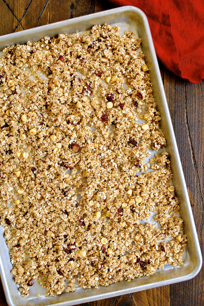 Chocolate Cranberry Granola ciaochowbambina.com