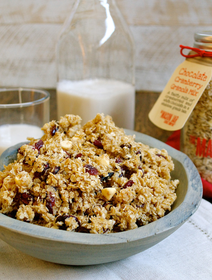 Chocolate Cranberry Granola ciaochowbambina.com