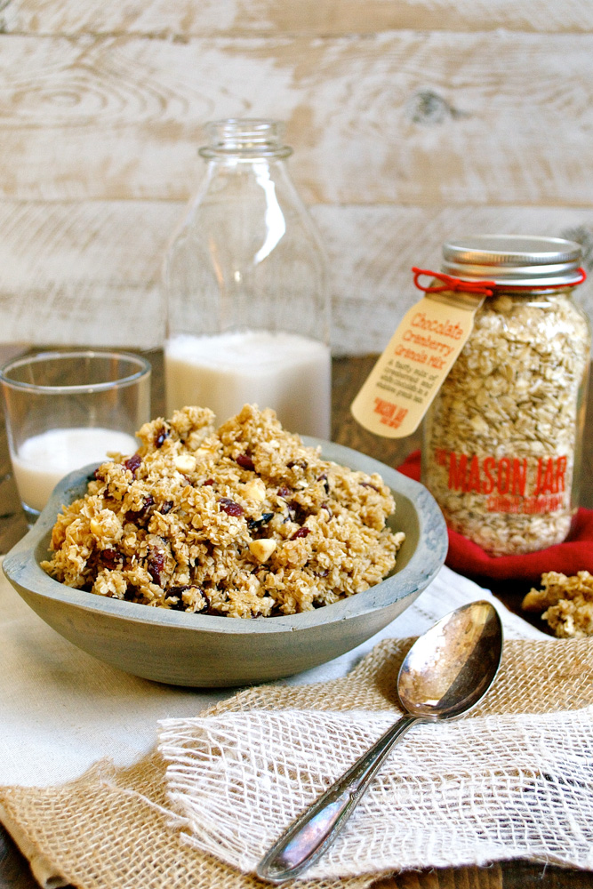 Chocolate Cranberry Granola ciaochowbambina.com