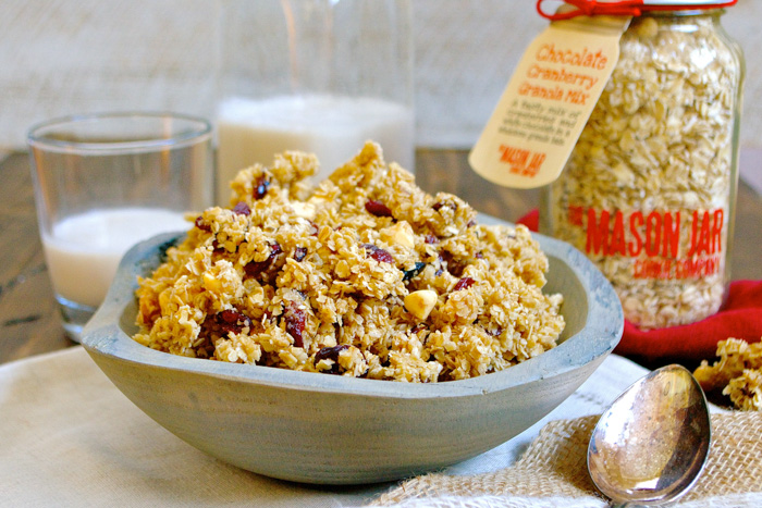 Chocolate Cranberry Granola ciaochowbambina.com