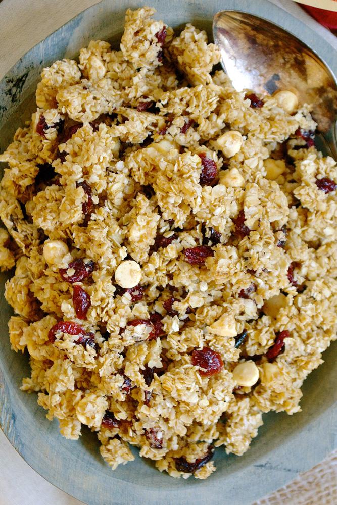 Chocolate Cranberry Granola ciaochowbambina.com