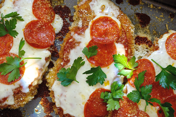 Pepperoni Chicken Parmesan ciaochowbambina.com