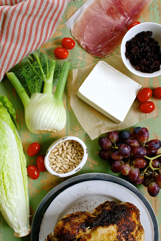 Italian Chopped Chicken Salad with Fennel & Ricotta Salata ciaochowbambina.com