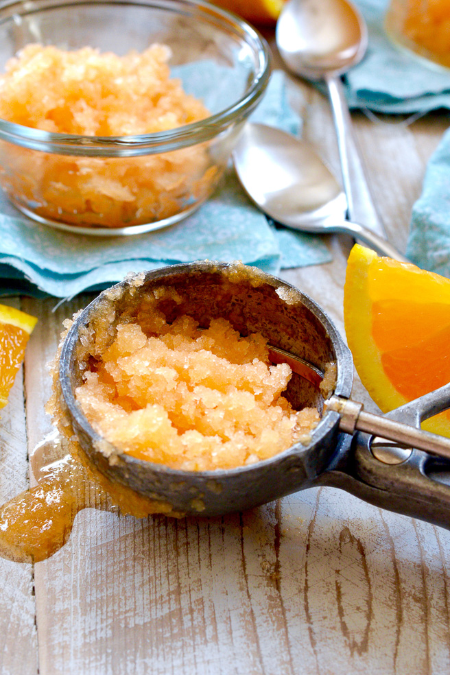Cantaloupe Orange Granita ciaochowbambina.com