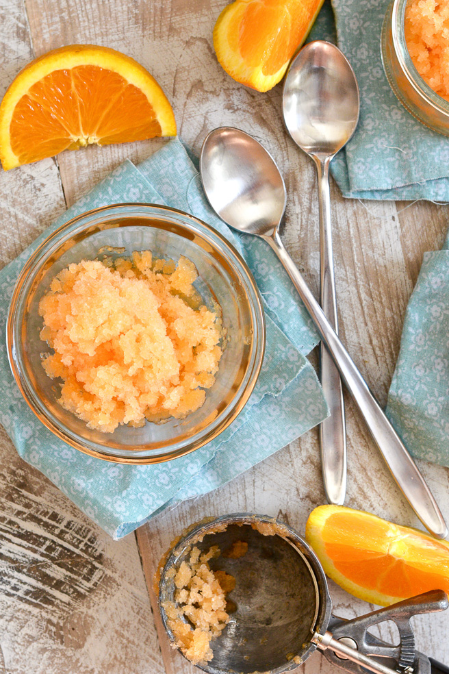 Cantaloupe Orange Granita ciaochowbambina.com