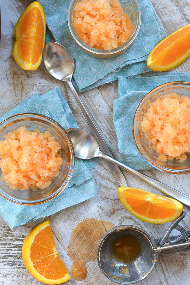 Cantaloupe Orange Granita ciaochowbambina.com