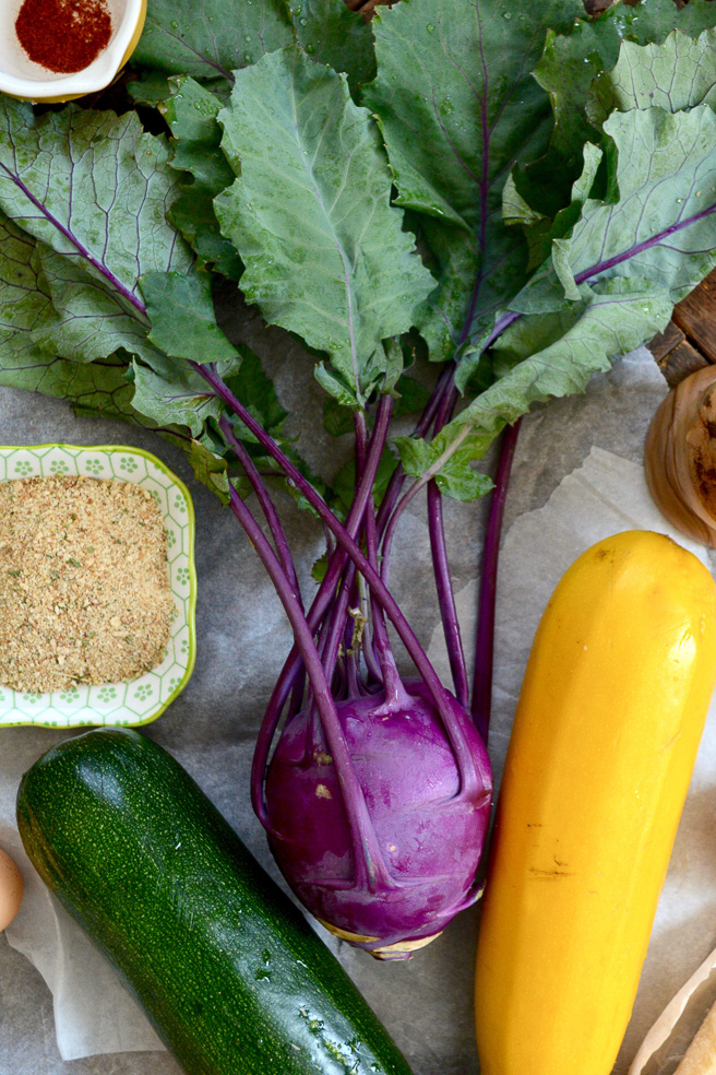 Kohlrabi and Summer Squash Fritters ciaochowbambina.com