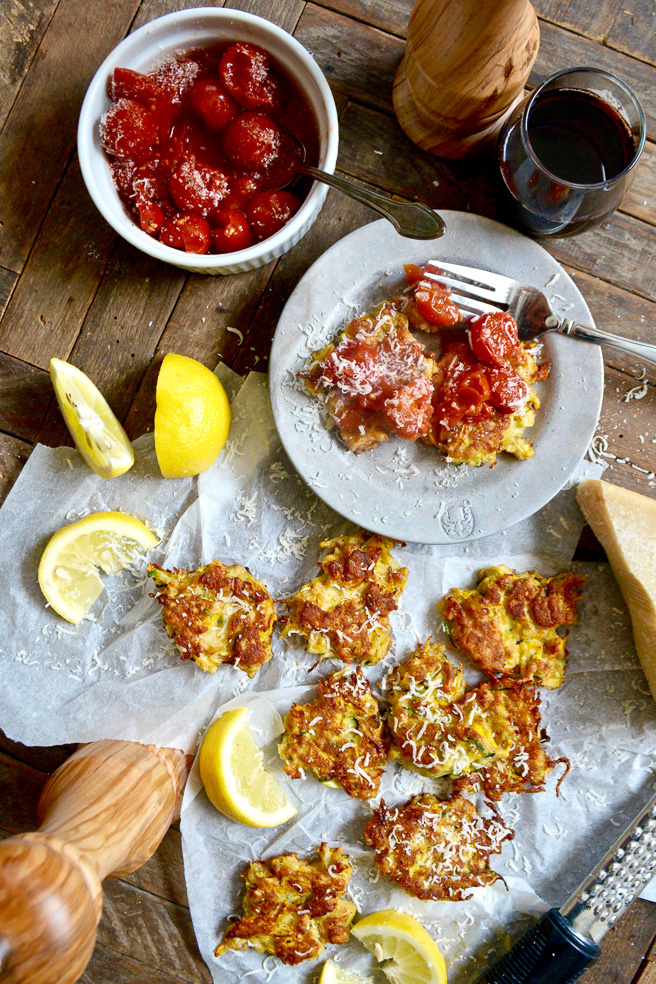 Kohlrabi and Summer Squash Fritters ciaochowbambina.com