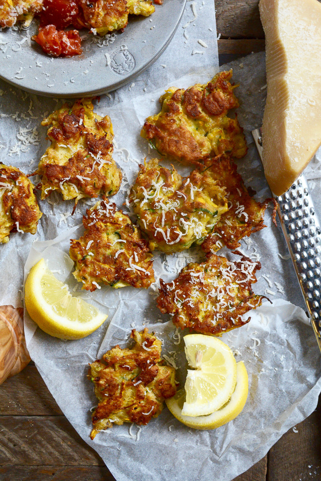 Kohlrabi and Summer Squash Fritters ciaochowbambina.com