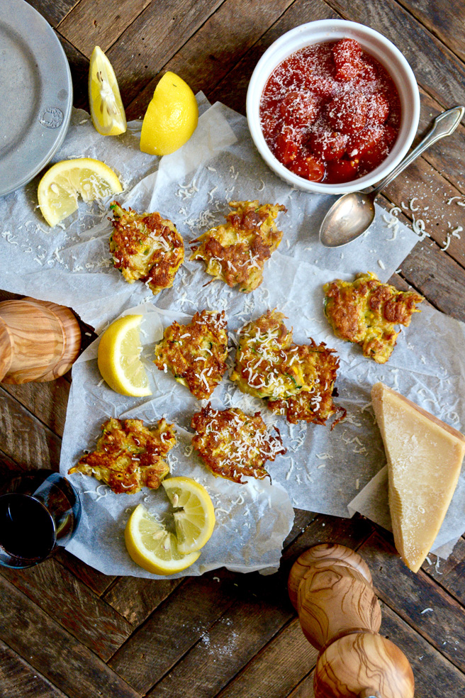 Kohlrabi and Summer Squash Fritters ciaochowbambina.com