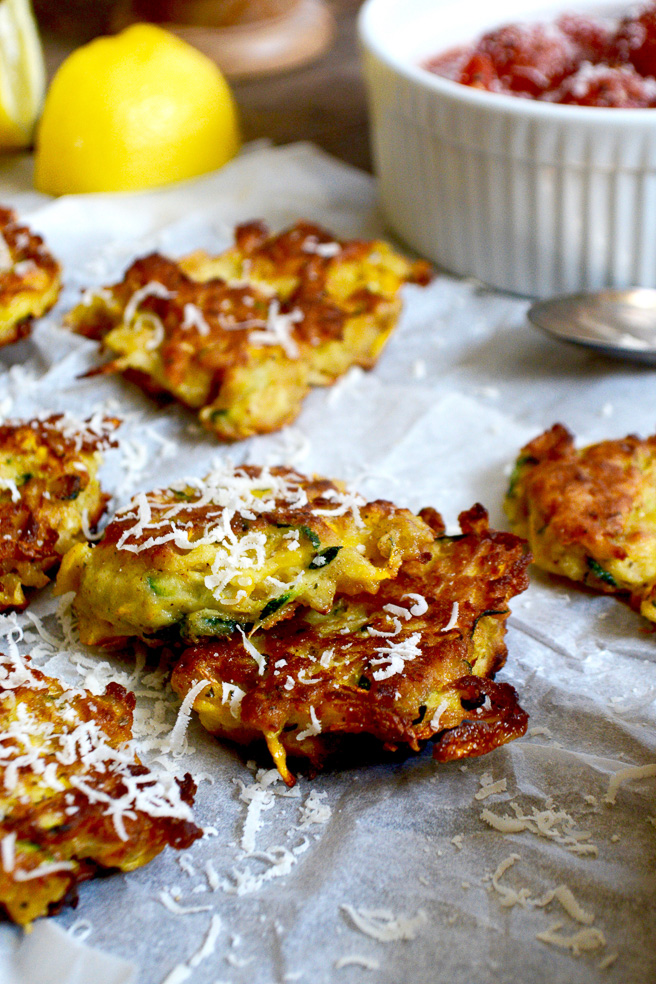 Kohlrabi and Summer Squash Fritters ciaochowbambina.com