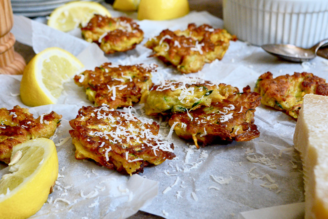 Kohlrabi and Summer Squash Fritters ciaochowbambina.com