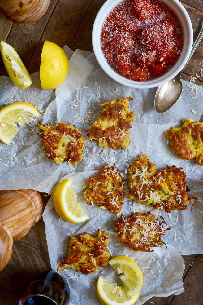 Kohlrabi and Summer Squash Fritters ciaochowbambina.com