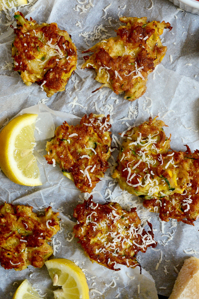 Kohlrabi and Summer Squash Fritters ciaochowbambina.com