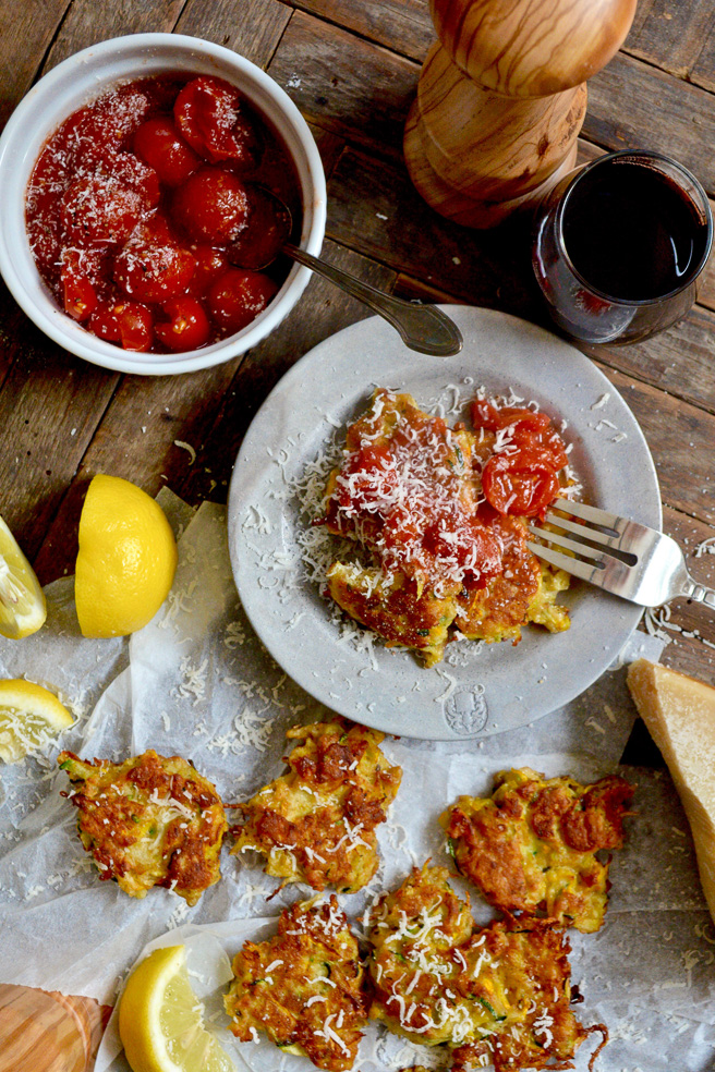 Kohlrabi and Summer Squash Fritters ciaochowbambina.com