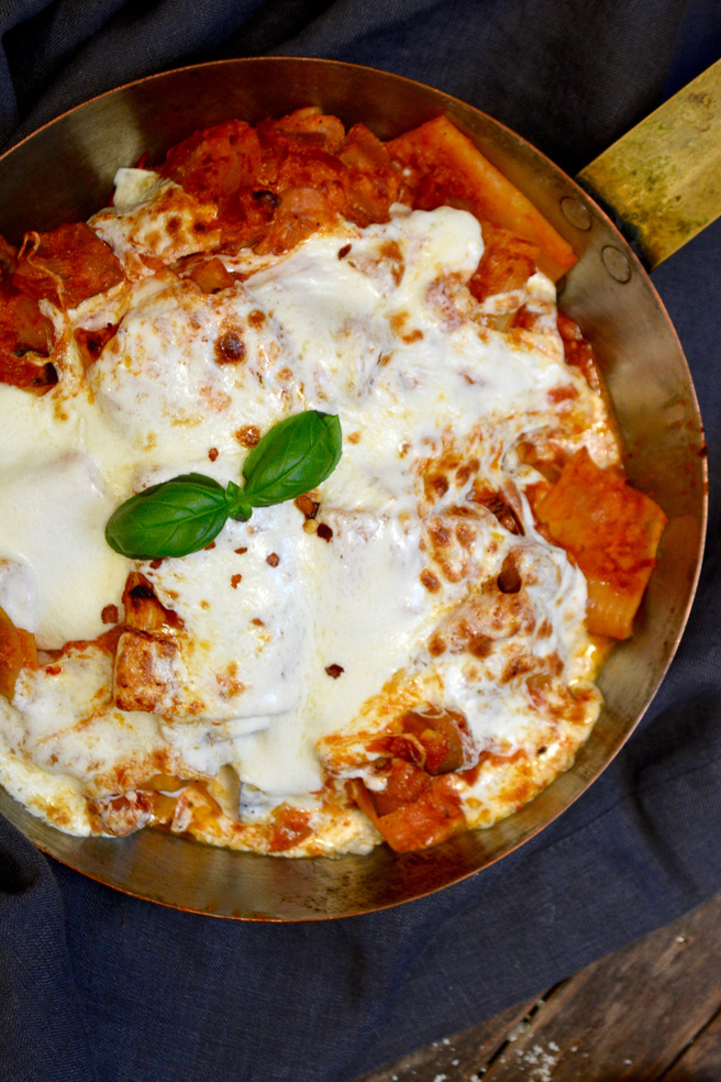 baked-rigatoni-with-eggplant-parmesan ciaochowbambina.com