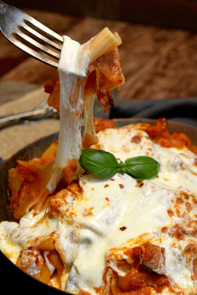 baked-rigatoni-with-eggplant-parmesan ciaochowbambina.com