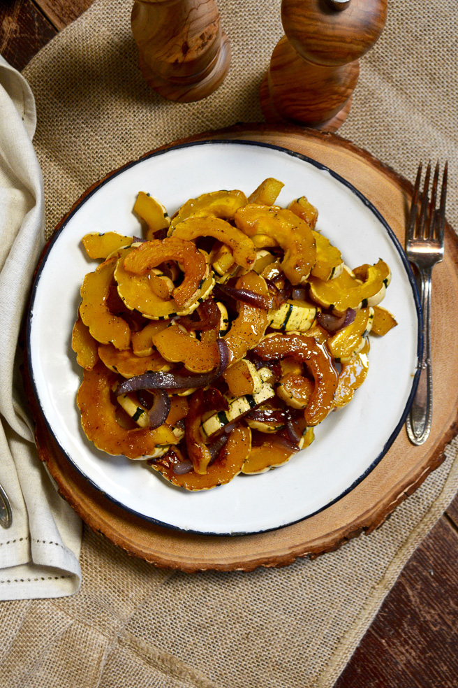 roasted-delicata-squash-with-brown-sugar-and-onions www.ciaochowbambina.com