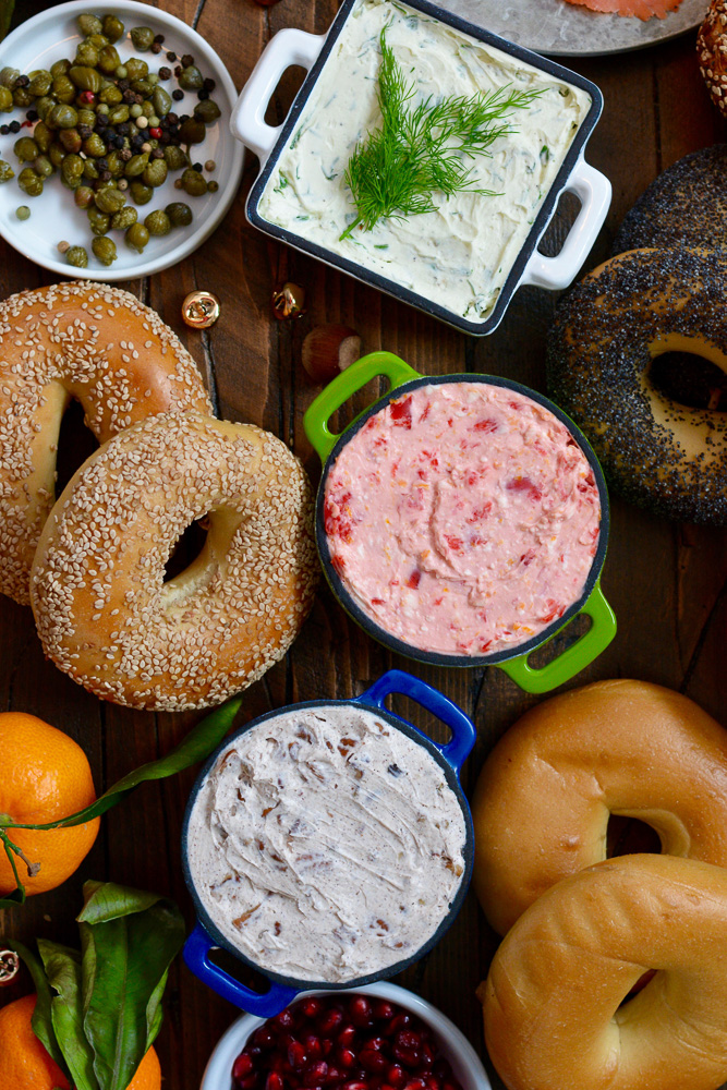 flavored-cream-cheese-3-ways ciaochowbambina.com