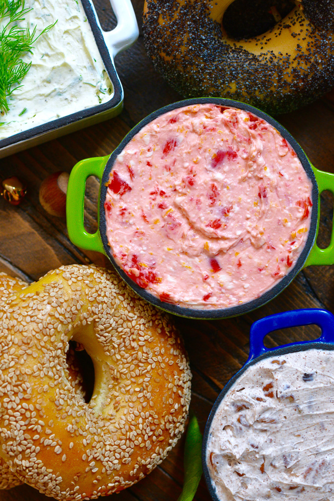 flavored-cream-cheese-3-ways ciaochowbambina.com