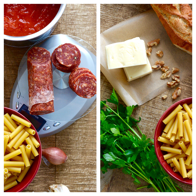 30 Minute Ziti with Sopressata & Fontina ciaochowbambina.com