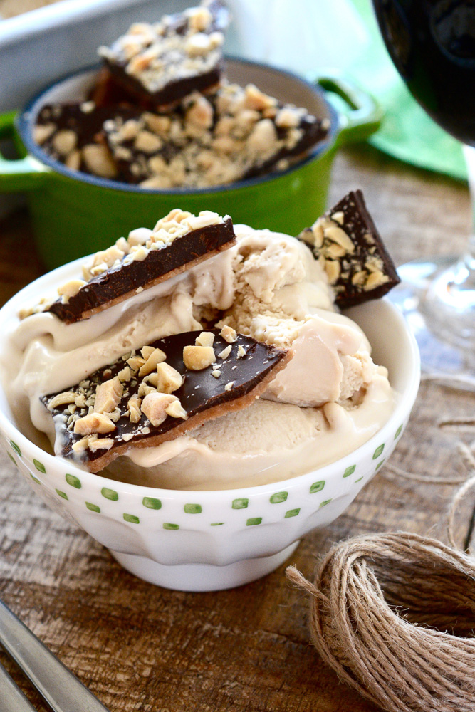 Chocolate Stout No-Churn Ice Cream with Homemade Toffee Crumble | Ciao ...