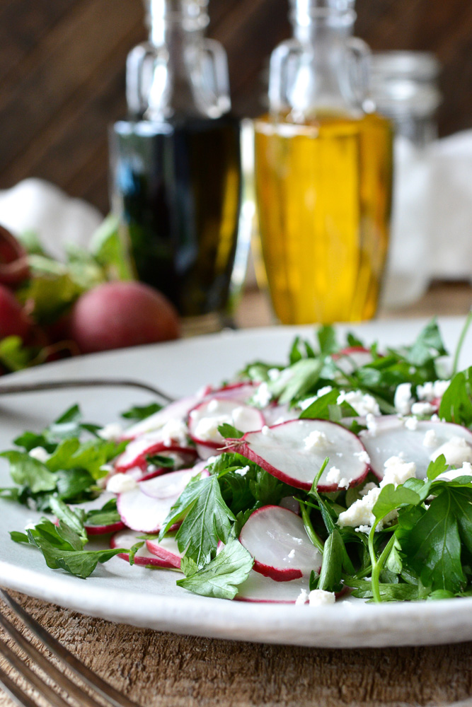 Radish and Parsley Salad with Ricotta Salata ciaochowbambina.com