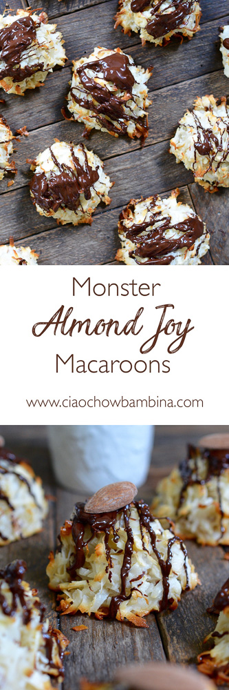 Monster Almond Joy Macaroons ciaochowbambina.com