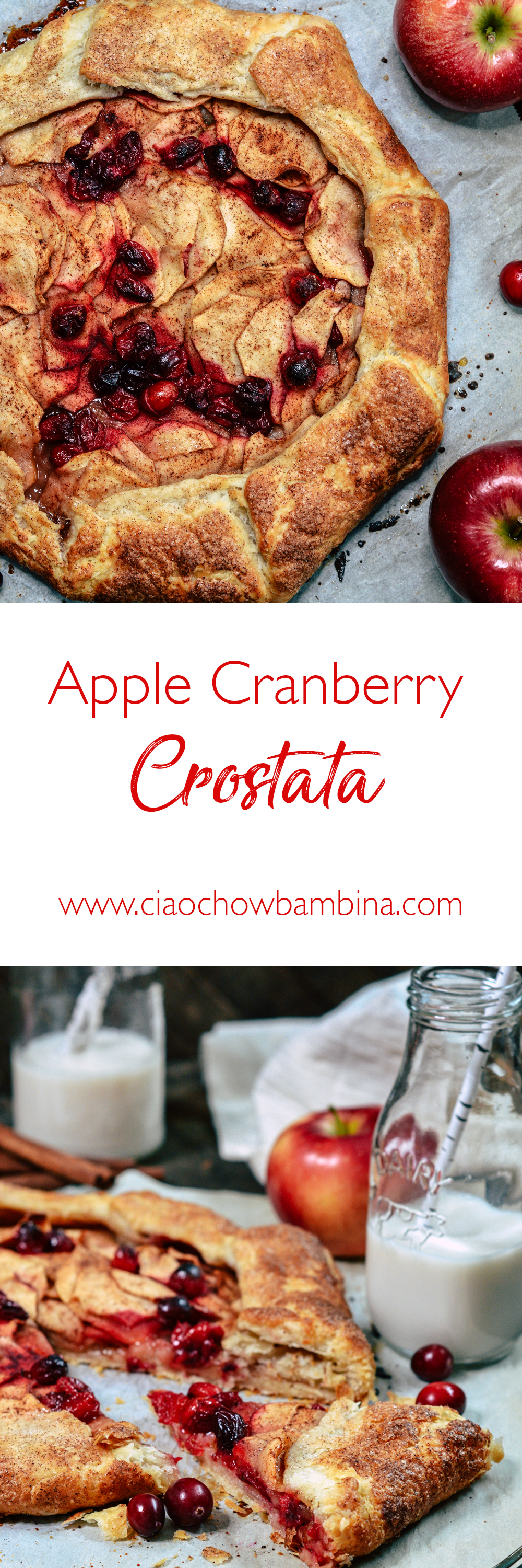 Apple Cranberry Crostata ciaochowbambina.com