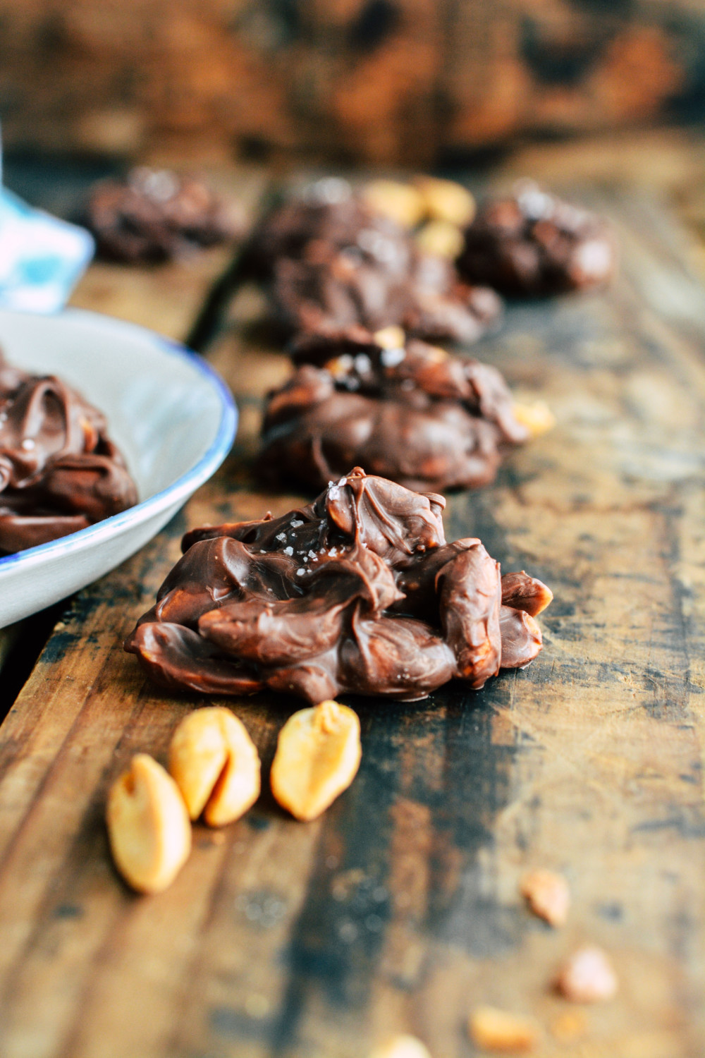 Milk Chocolate Roasted Peanut Clusters ciaochowbambina.com