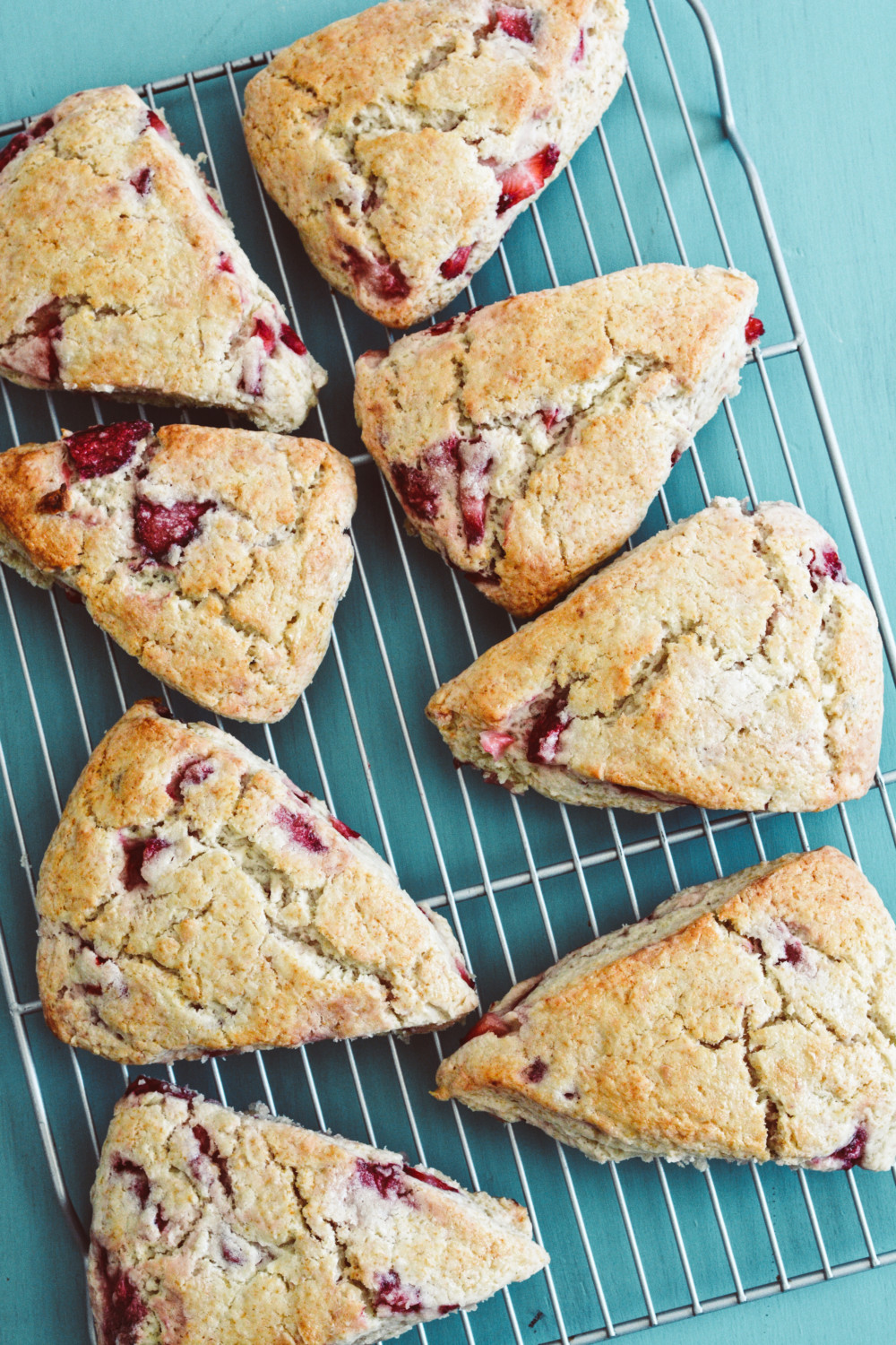 Strawberry Hazelnut Sweet Cream Scones ciaochowbambina.com