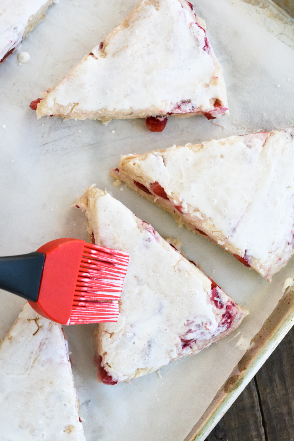 Strawberry Hazelnut Sweet Cream Scones ciaochowbambina.com