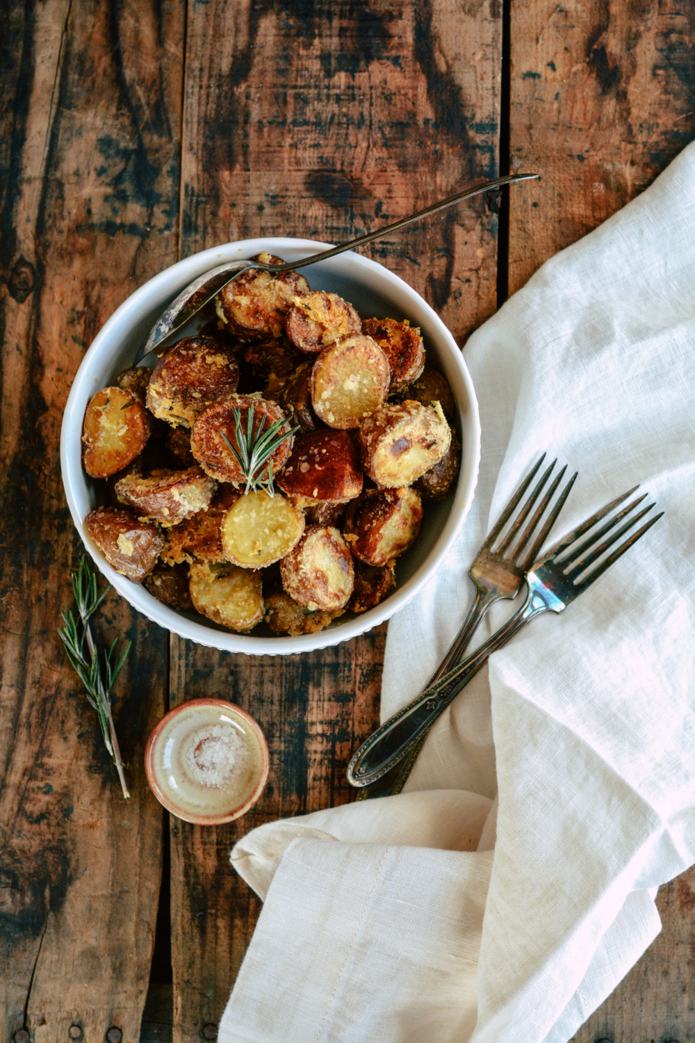 Crispy Mini Potatoes with Parmigiano-Reggiano & Rosemary ciaochowbambina.com