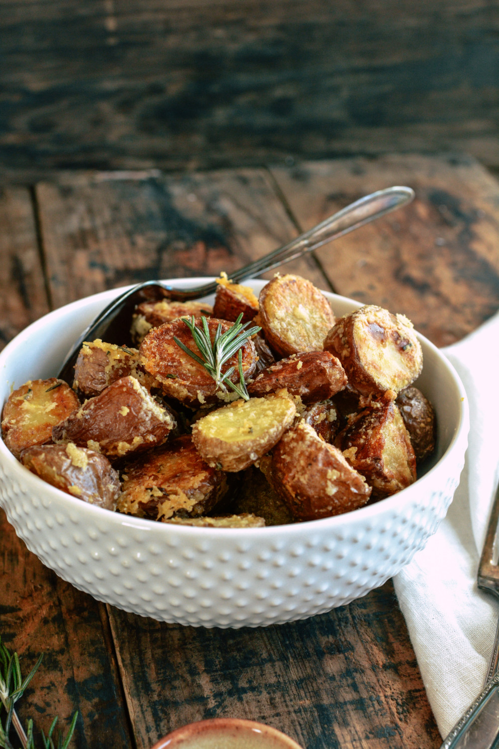 Crispy Mini Potatoes with Parmigiano-Reggiano & Rosemary ciaochowbambina.com
