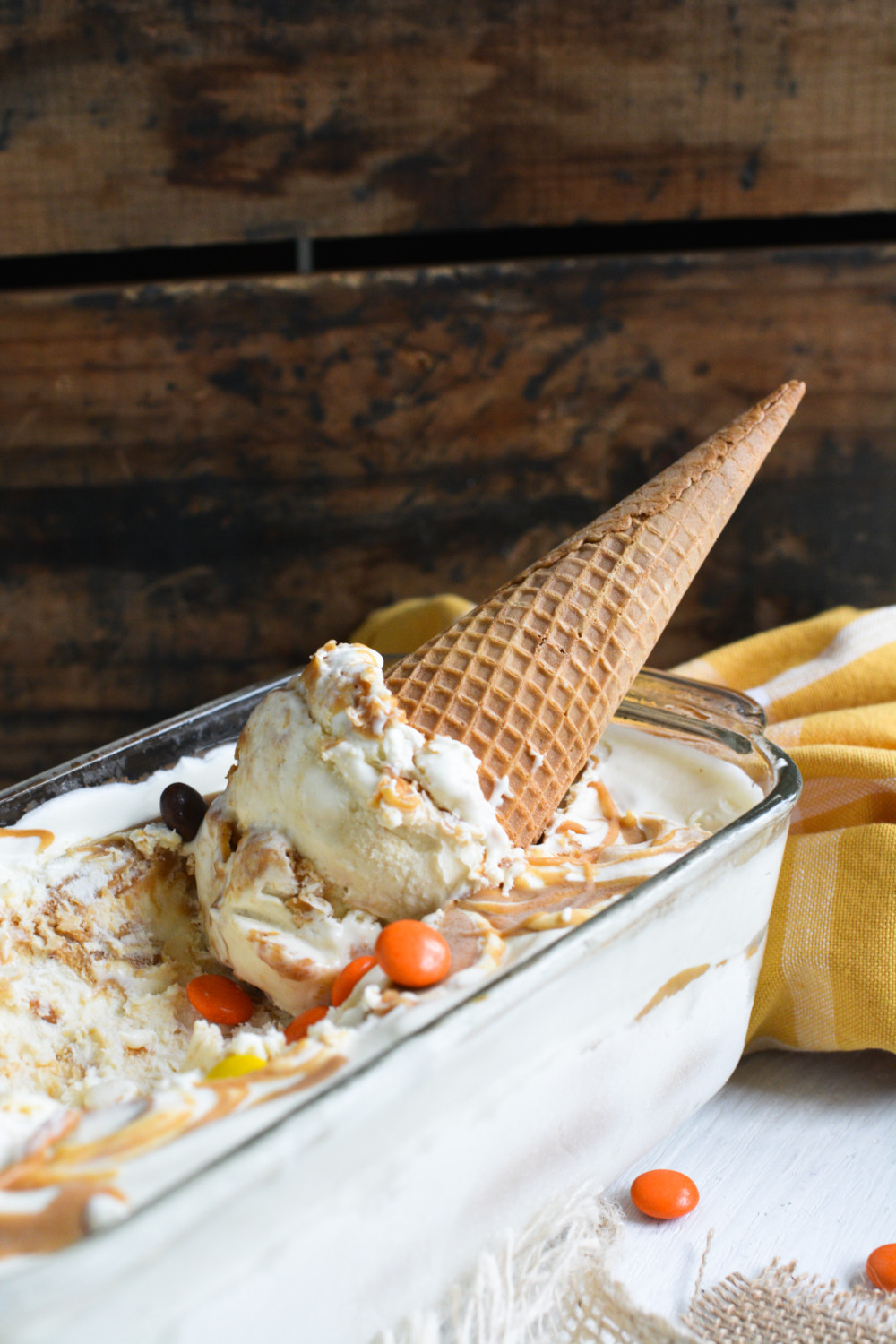 Creamy Peanut Butter No-Churn Ice Cream ciaochowbambina.com