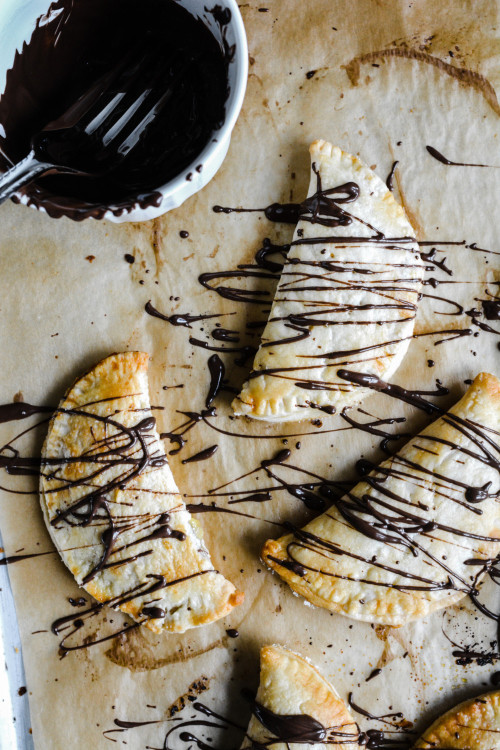 Orange Marmalade Hand Pies with Dark Chocolate Drizzle ciaochowbambina.com