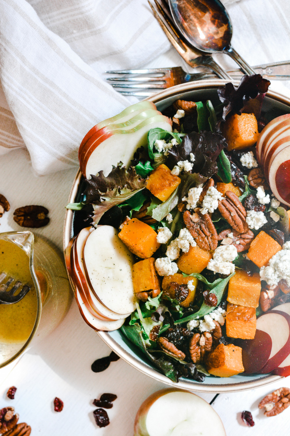 Autumn Salad with Honey Dijon Vinaigrette ciaochowbambina.com