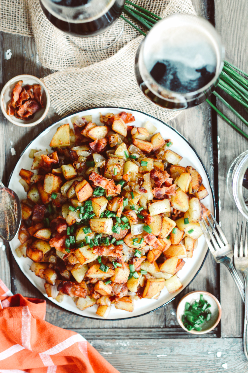 German-Style Pan Fried Potatoes with Bacon {Bratkartoffeln} ciaochowbambina.com