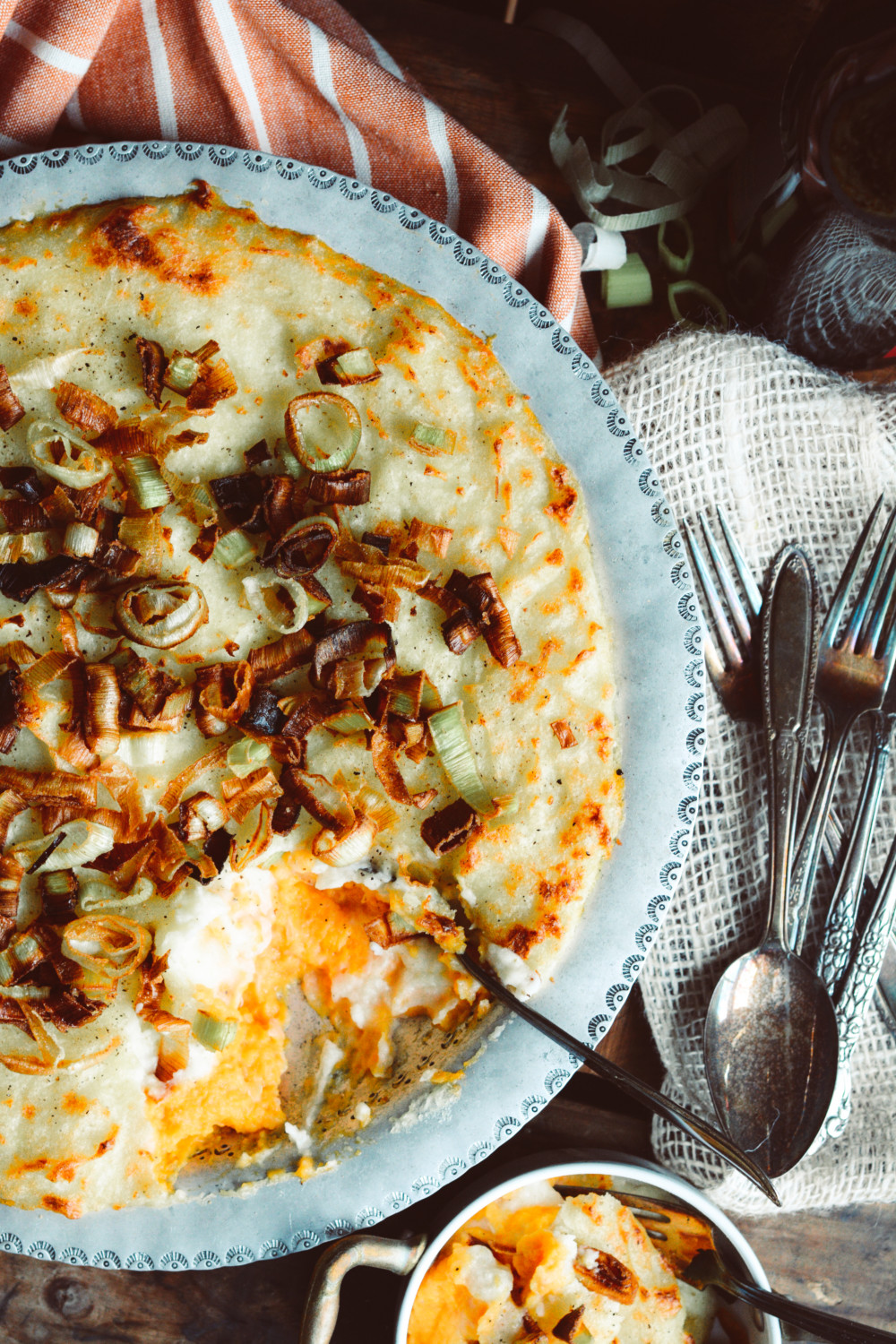 Twice-Cooked Potato and Leek Casserole ciaochowbambina.co