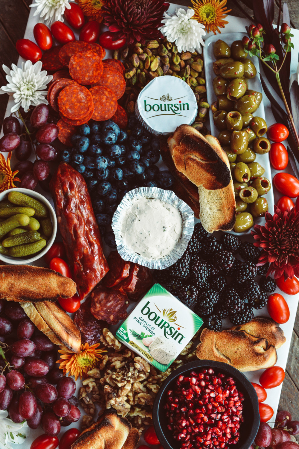 Boursin Holiday Cheese Platter ciaochowbambina.com