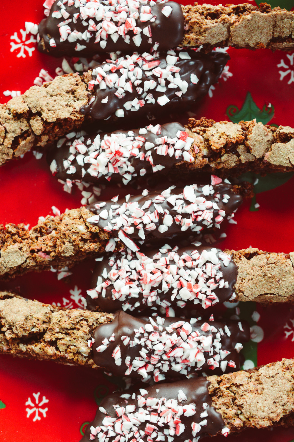 Chocolate Candy Cane Biscotti ciaochowbambina.com